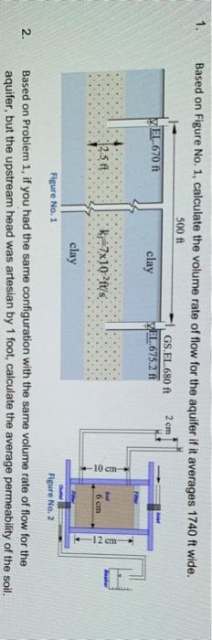 Solved 1. Based on Figure No. 1, calculate the volume rate | Chegg.com