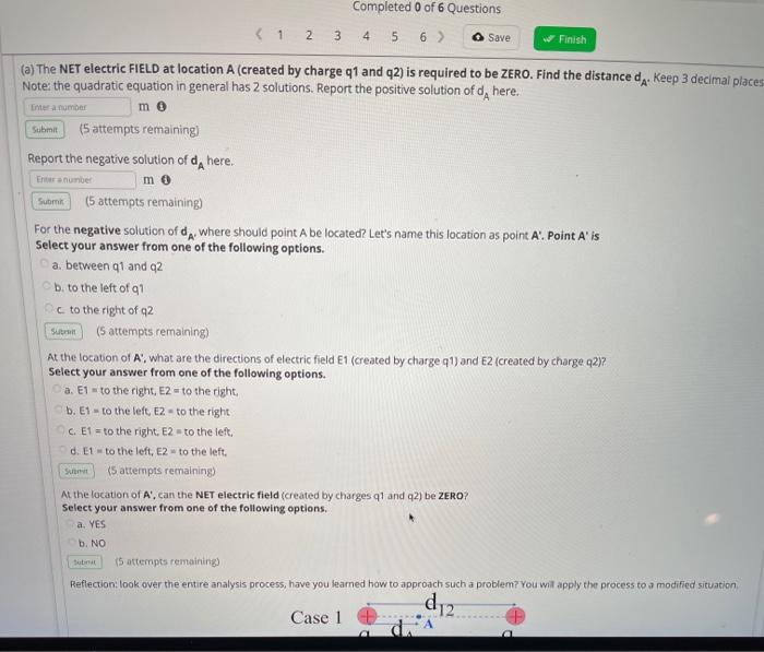 Solved Electric Field Zero Net Field You will find the