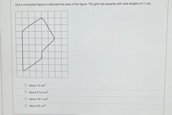 Solved Use A Composite Figure To Estimate The Area Of The | Chegg.com