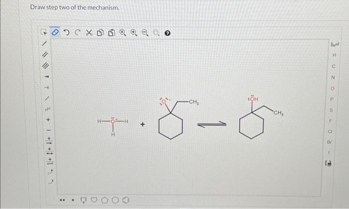 Solved Draw Step Two Of The Mechanism. | Chegg.com