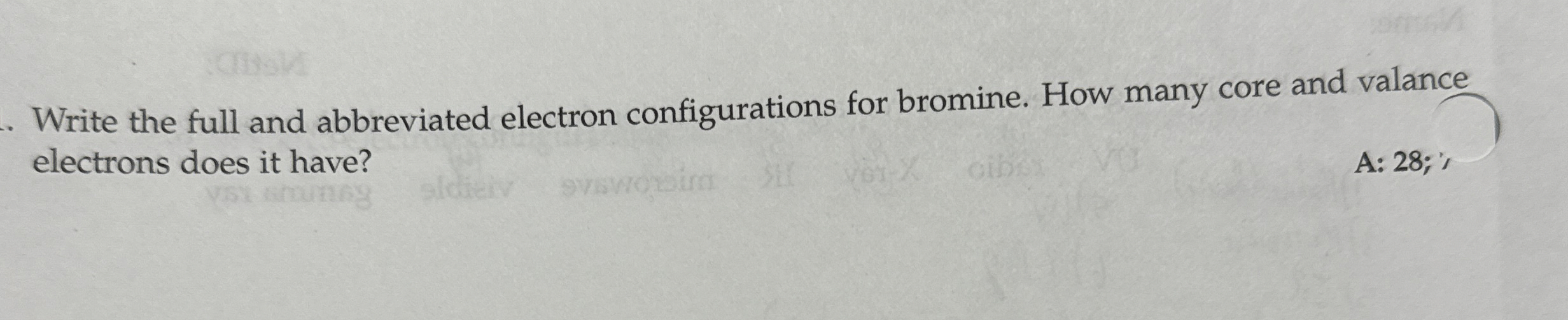 Solved Write the full and abbreviated electron | Chegg.com