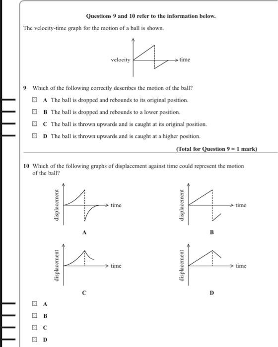 Solved Questions 9 and 10 refer to the information below. | Chegg.com