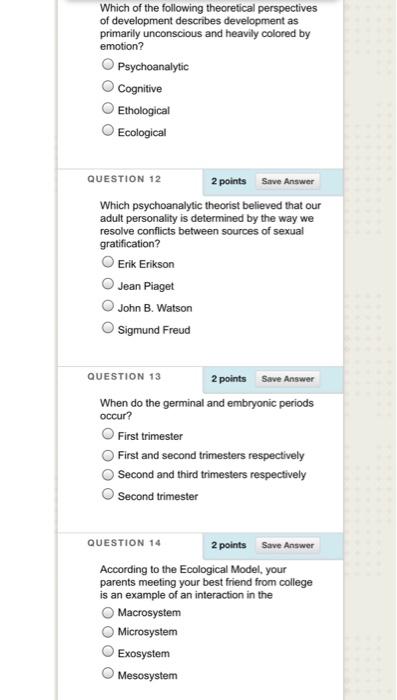 Solved Which of the following theoretical perspectives of Chegg