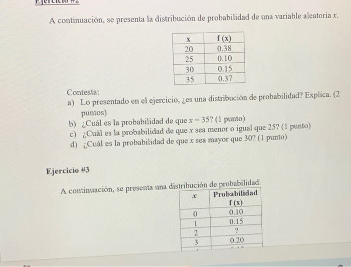 Solved A Continuación, Se Presenta La Distribución De | Chegg.com