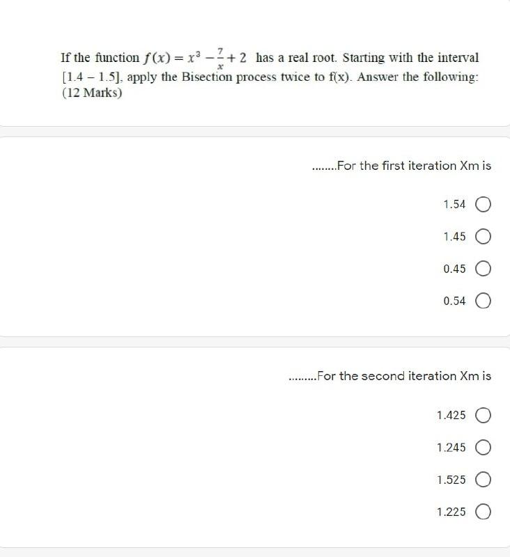 Solved If The Function F X X3 2 Has A Real Root