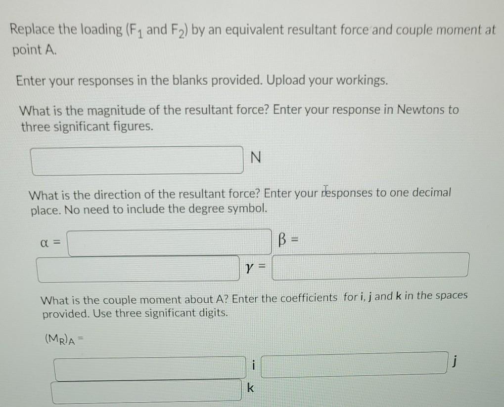 Solved N у 0.650 m Х NM 1.50 m F2 = {3i – 2j – 4k N F F1 = | Chegg.com