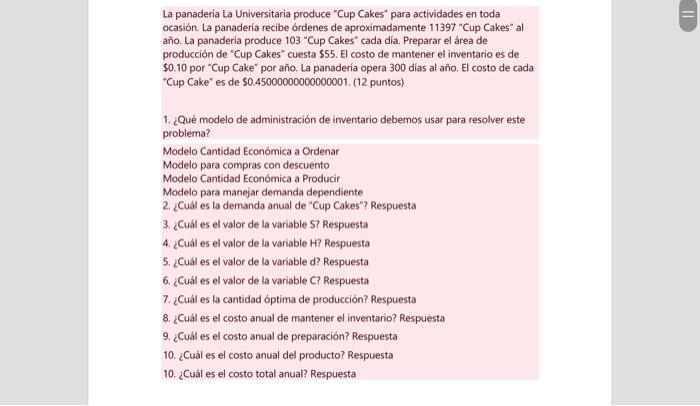 La panaderia La Universitaria produce Cup Cakes para actividades en toda ocasión. La panaderia recibe órdenes de aproximada