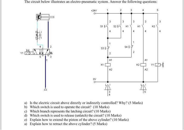 Solved a) Is the electric circuit above directly or | Chegg.com