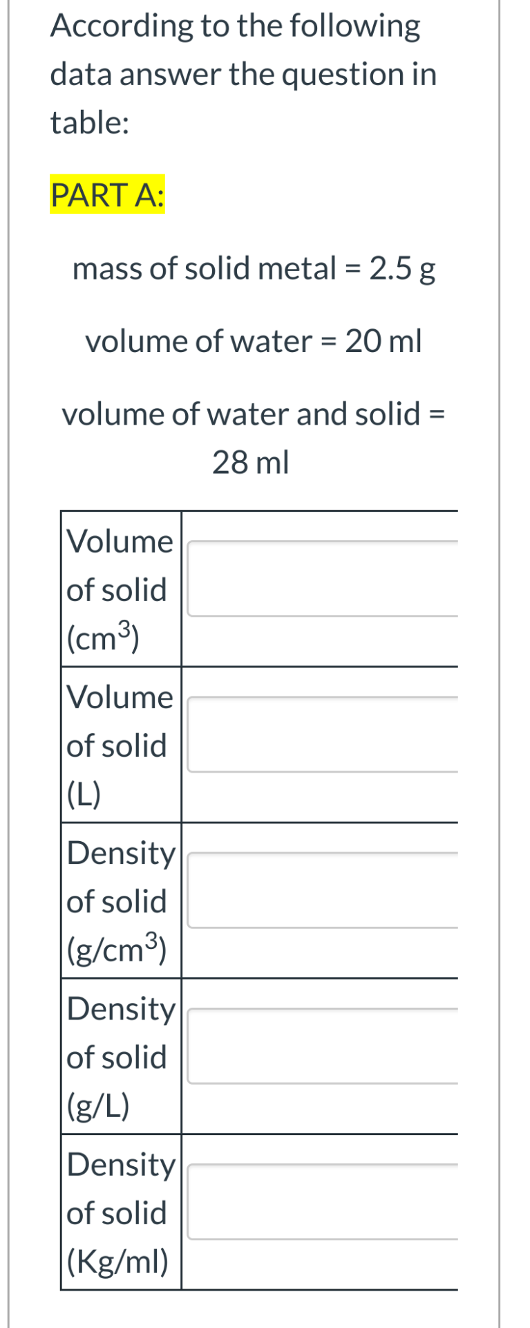 Solved According To The Following Data Answer The Questio Chegg Com