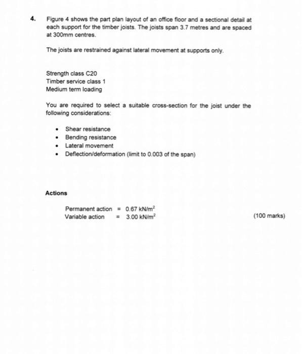 4. Figure 4 shows the part plan layout of an office | Chegg.com