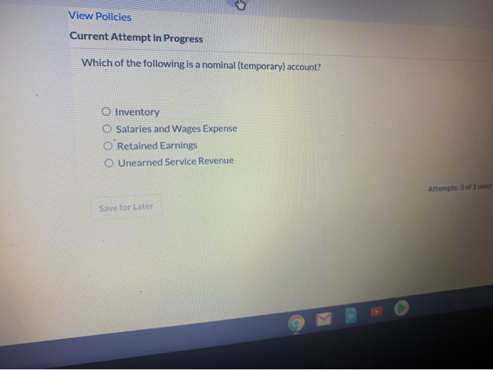 Solved View Policies Current Attempt in Progress Which of | Chegg.com