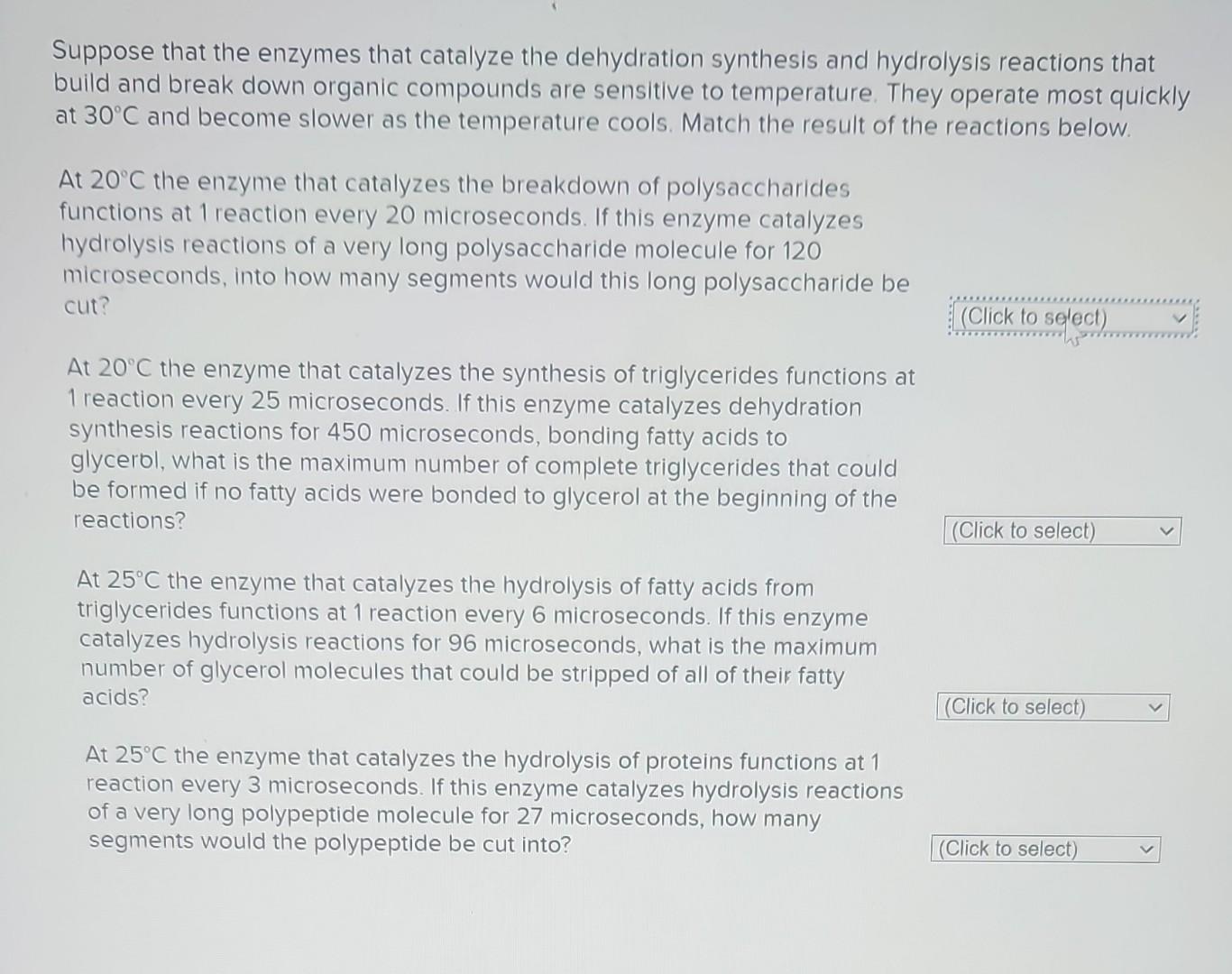 Solved Suppose that the enzymes that catalyze the | Chegg.com