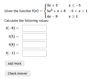 Solved Given the function | Chegg.com