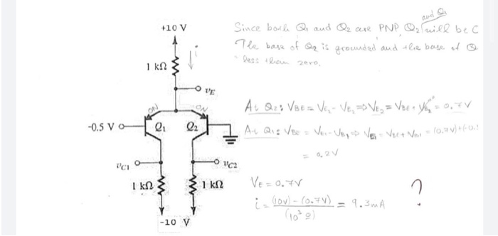 Solved 10 V Since Book Q And Q2 Are Pnp Q Will Be C The Chegg Com