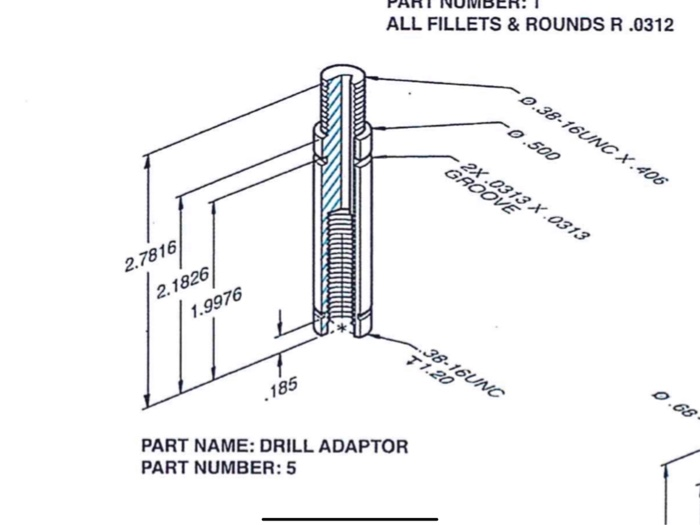 Solved For the component illustrated in the attached drawing | Chegg.com