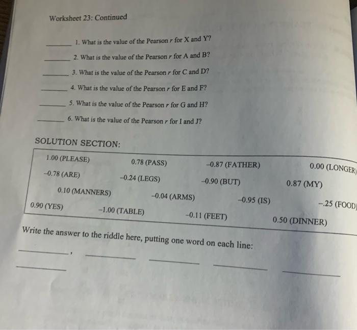 Solved RIDDLE: At the dining room table, the mnth Direet | Chegg.com