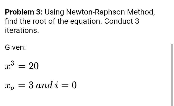 Solved Problem 1: Using Bisection Method, Find The Root Of | Chegg.com