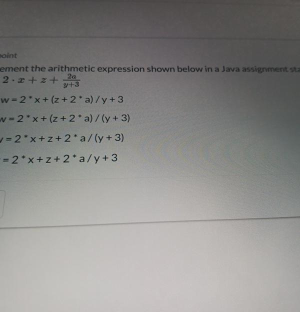 Solved ement the arithmetic expression shown below in a Java | Chegg.com