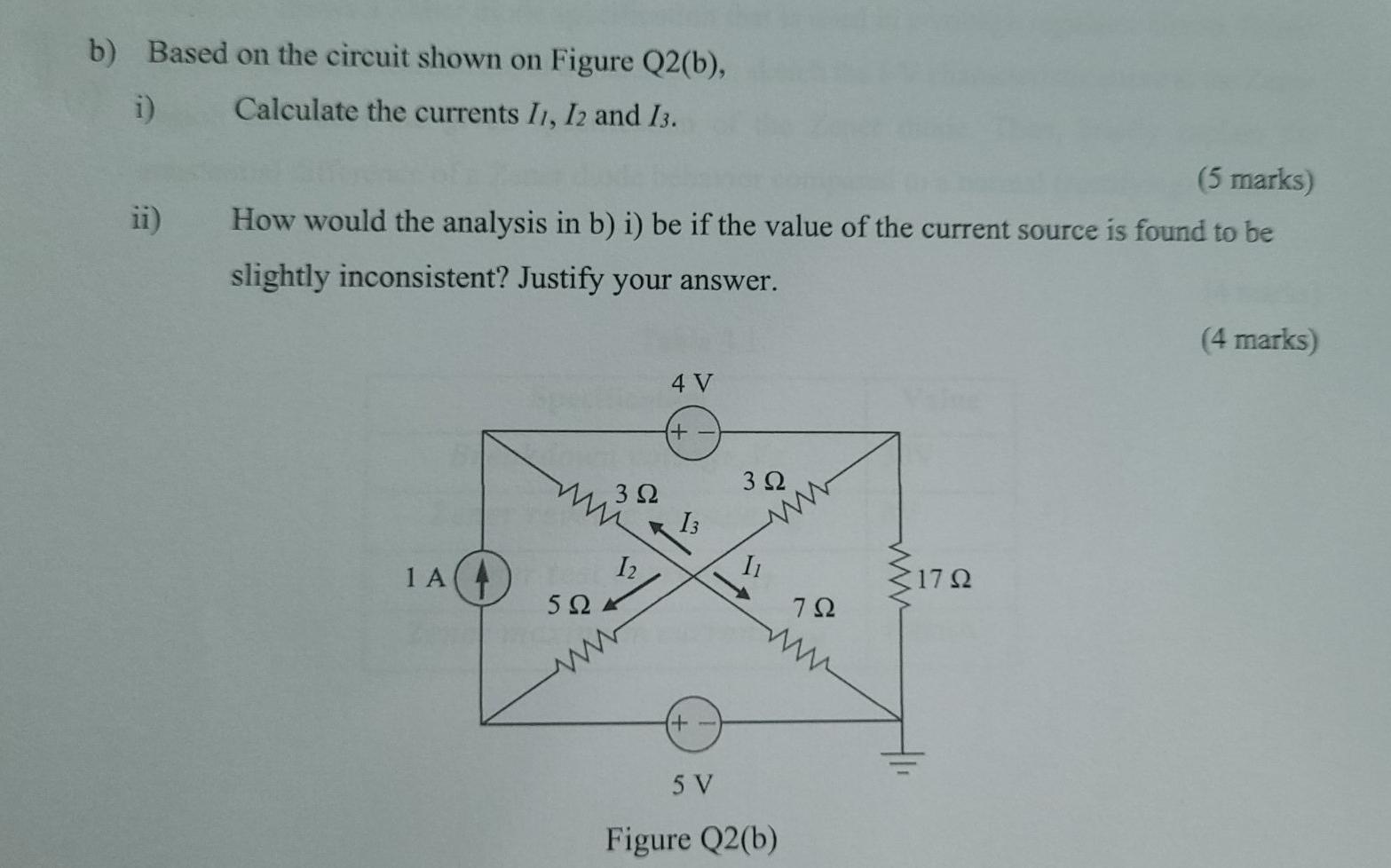 Solved B) Based On The Circuit Shown On Figure Q2(b), | Chegg.com