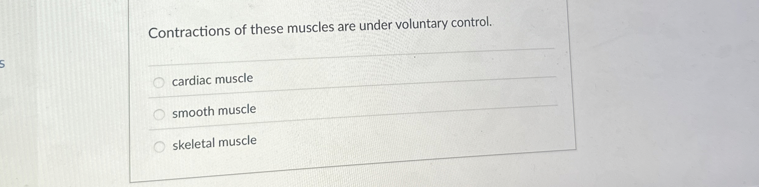 Solved Contractions of these muscles are under voluntary | Chegg.com