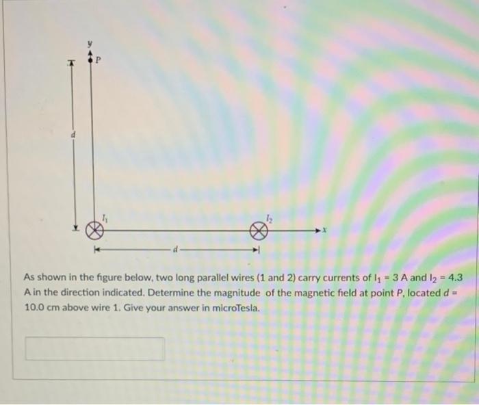 Solved As Shown In The Figure Below, Two Long Parallel Wires | Chegg.com