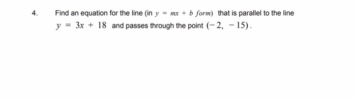 Solved 3. Find an equation for the line of the line that | Chegg.com