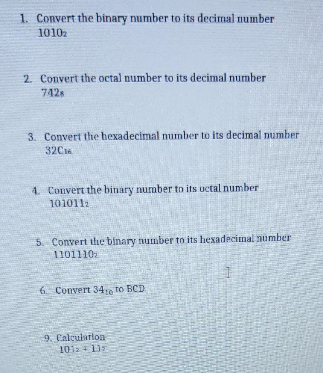 convert the given binary number into decimal number 1010