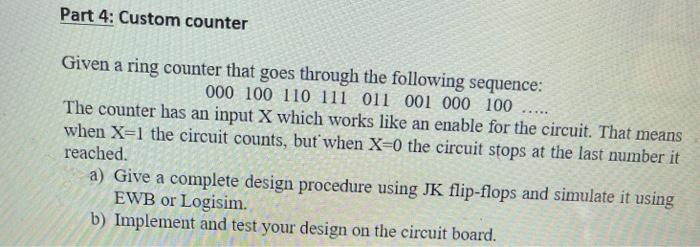 Solved Part 2: Design Of Sequential Circuit 1 Suppose We | Chegg.com