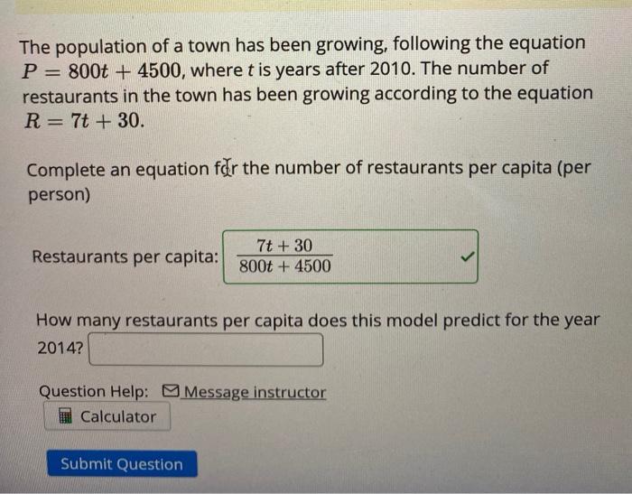 solved-the-population-of-a-town-has-been-growing-following-chegg