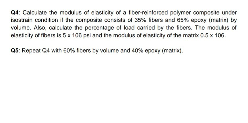 Solved Q4: Calculate The Modulus Of Elasticity Of A | Chegg.com