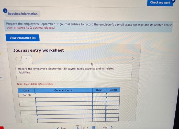 Solved Check my work Required information [The following | Chegg.com