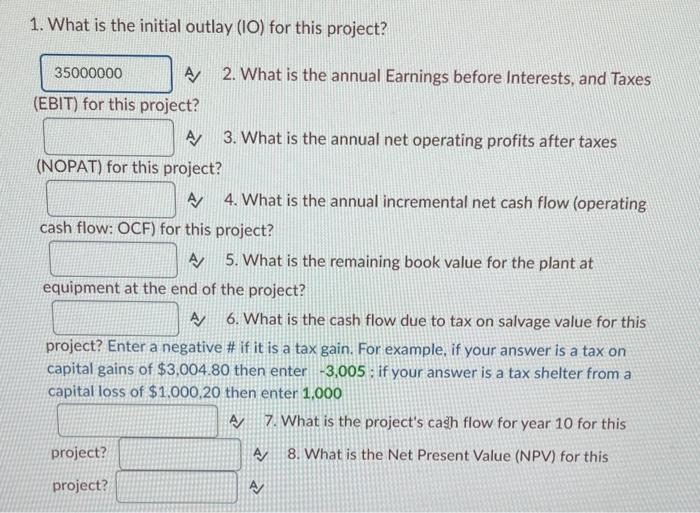 Solved Use the following information to answer the 8 | Chegg.com