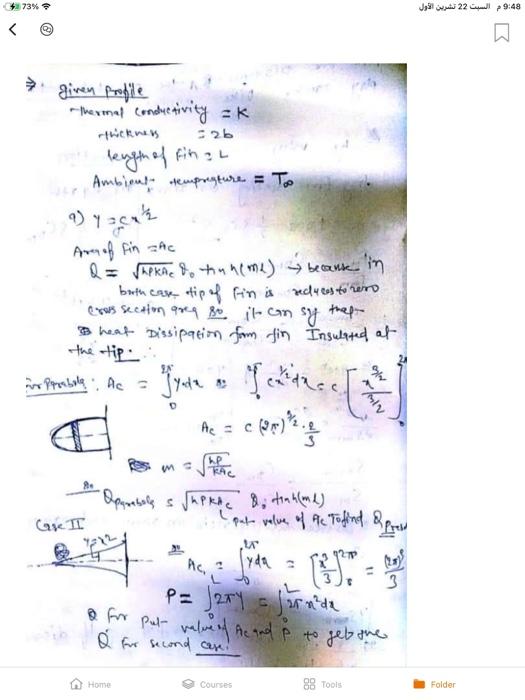 Solved This Problem In Heat Transfer. Please Do Not Send Me | Chegg.com