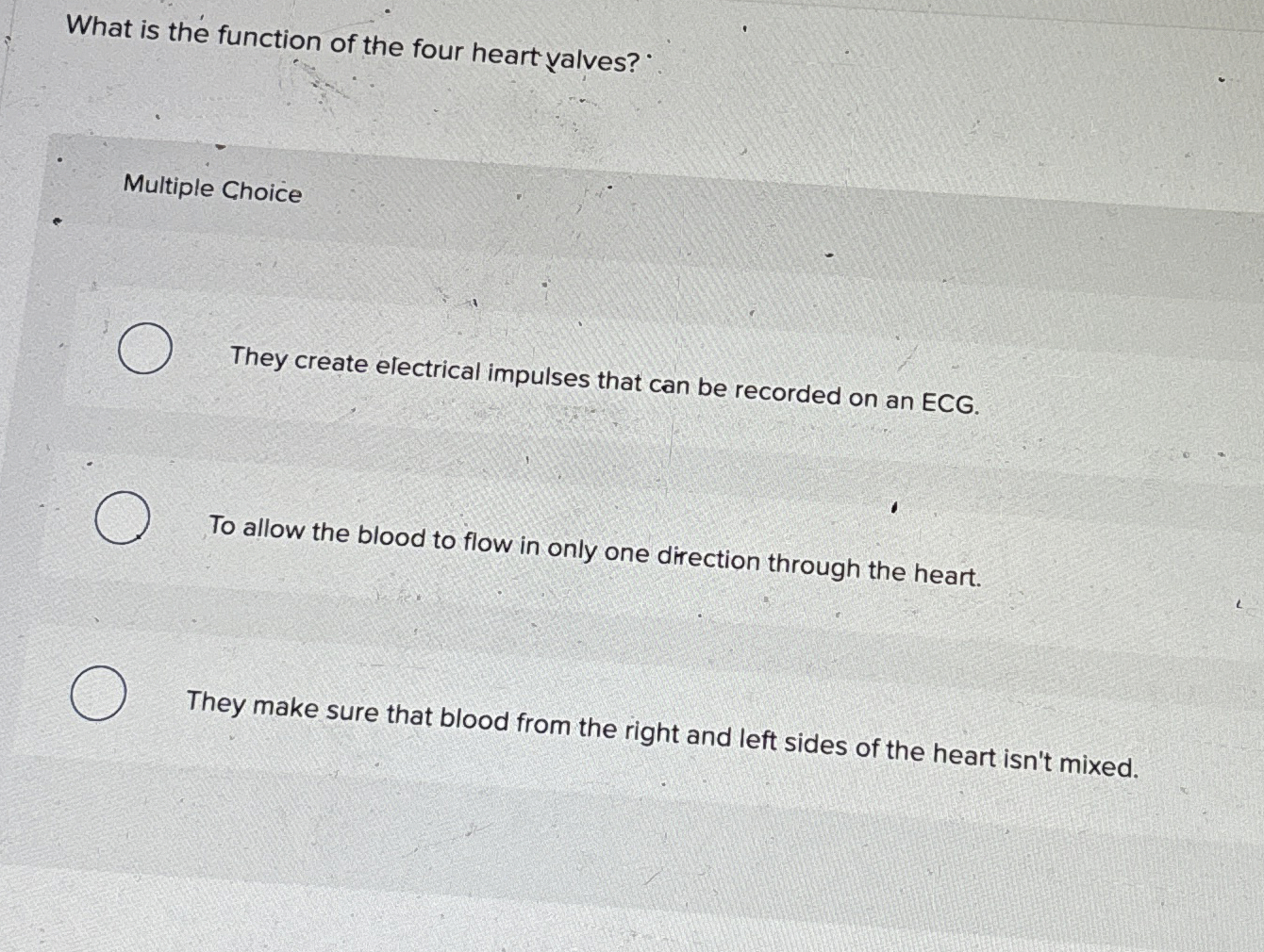 Solved What is the function of the four heart | Chegg.com