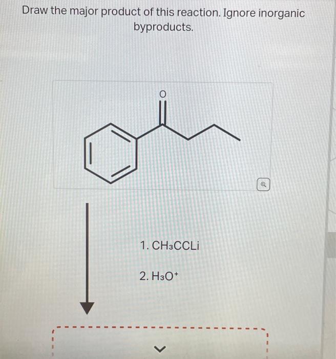 Solved Draw the major product of this reaction. Ignore | Chegg.com