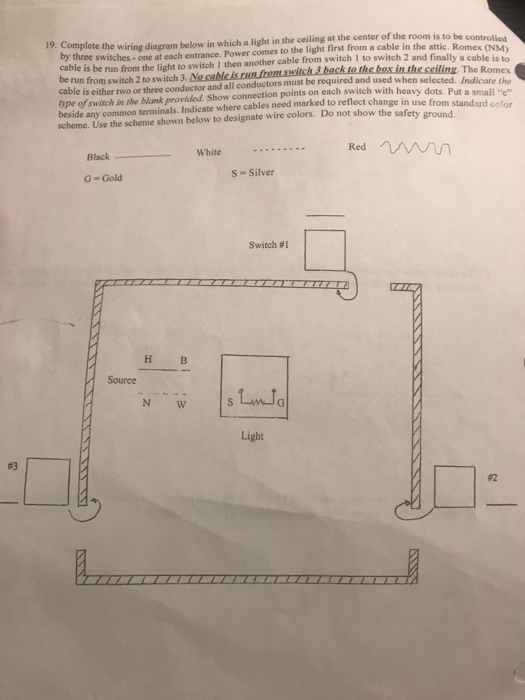 Solved: 19. Complete The Wiring Diagram Below In Which A L... | Chegg.com