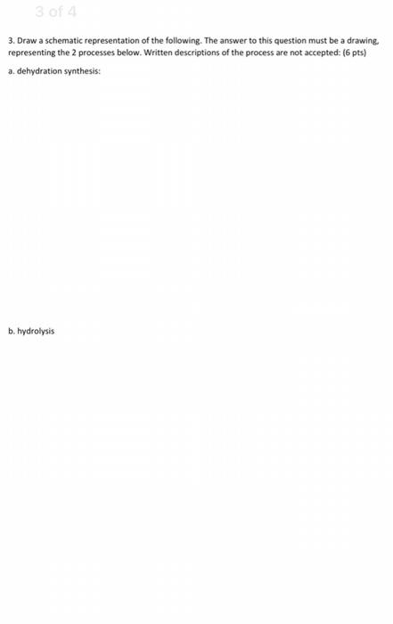 Solved 3. Draw a schematic representation of the following. | Chegg.com