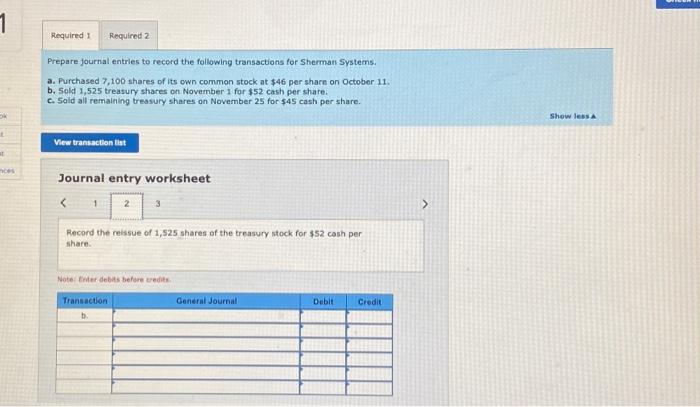 Solved 1. Prepare Journal Entries To Record The Following | Chegg.com