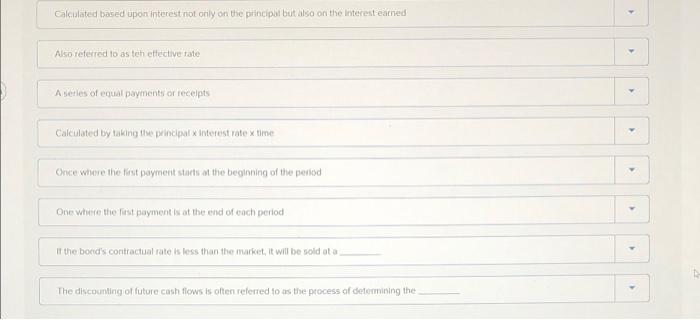 Solved Match the items below by entering the appropriate | Chegg.com