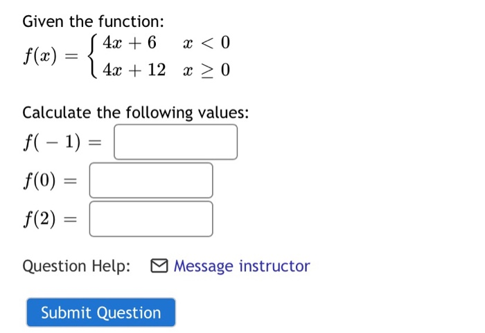 Solved Given The Function 4x 6 1 4x 12 X 20 F Ae Chegg Com