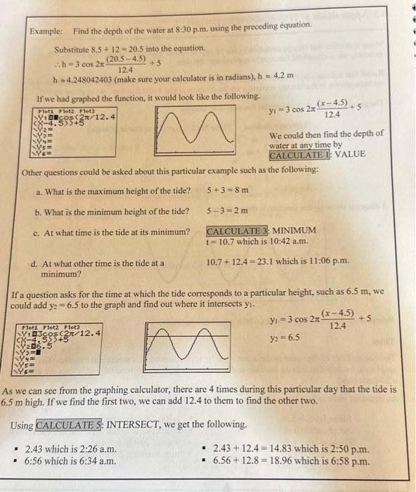 Solved solve the questions in the first picture (example and | Chegg.com