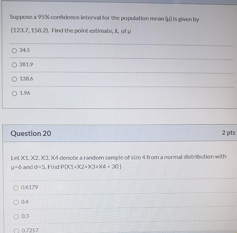Solved Suppose a 95% confidence interval for the population | Chegg.com