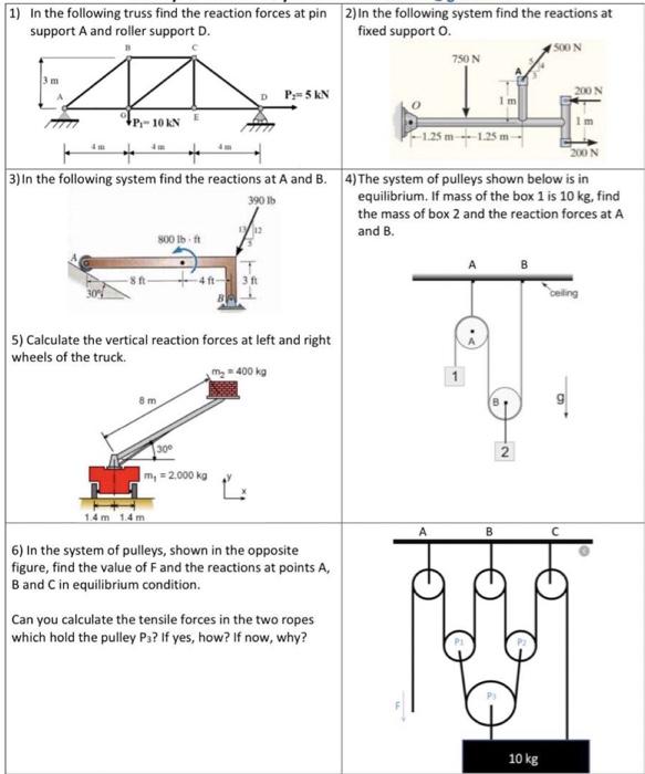 Solved 5) Calculate the vertical reaction forces at left and | Chegg.com