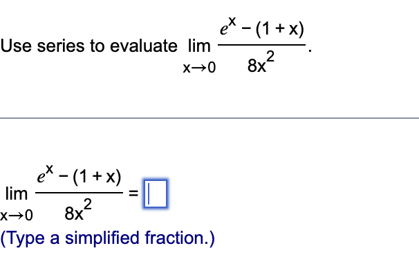 Solved Use Series To Evaluate 0965