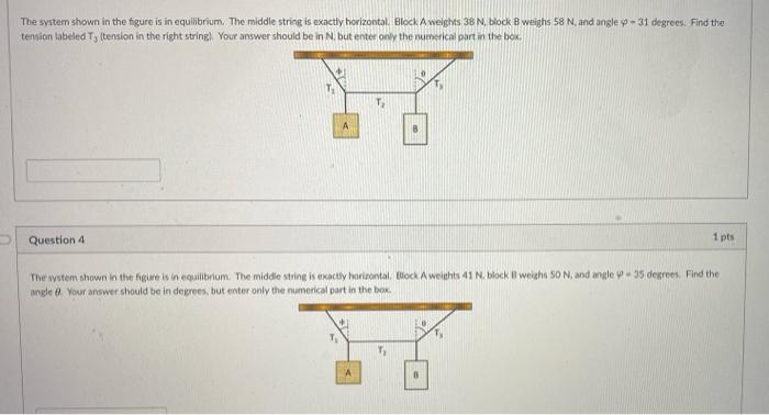 Solved The system shown in the figure is in equilibrium. The | Chegg.com