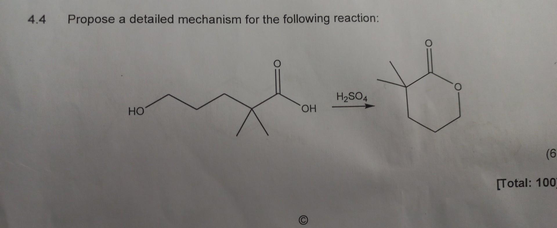 Solved 4.4 Propose a detailed mechanism for the following | Chegg.com