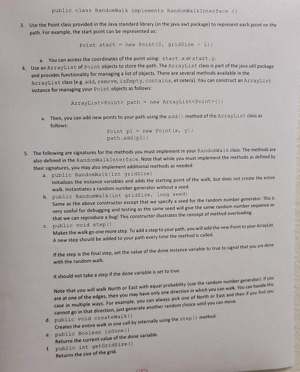 Solved CPSC 121 Project 02: Random Walk Project Overview: In | Chegg.com