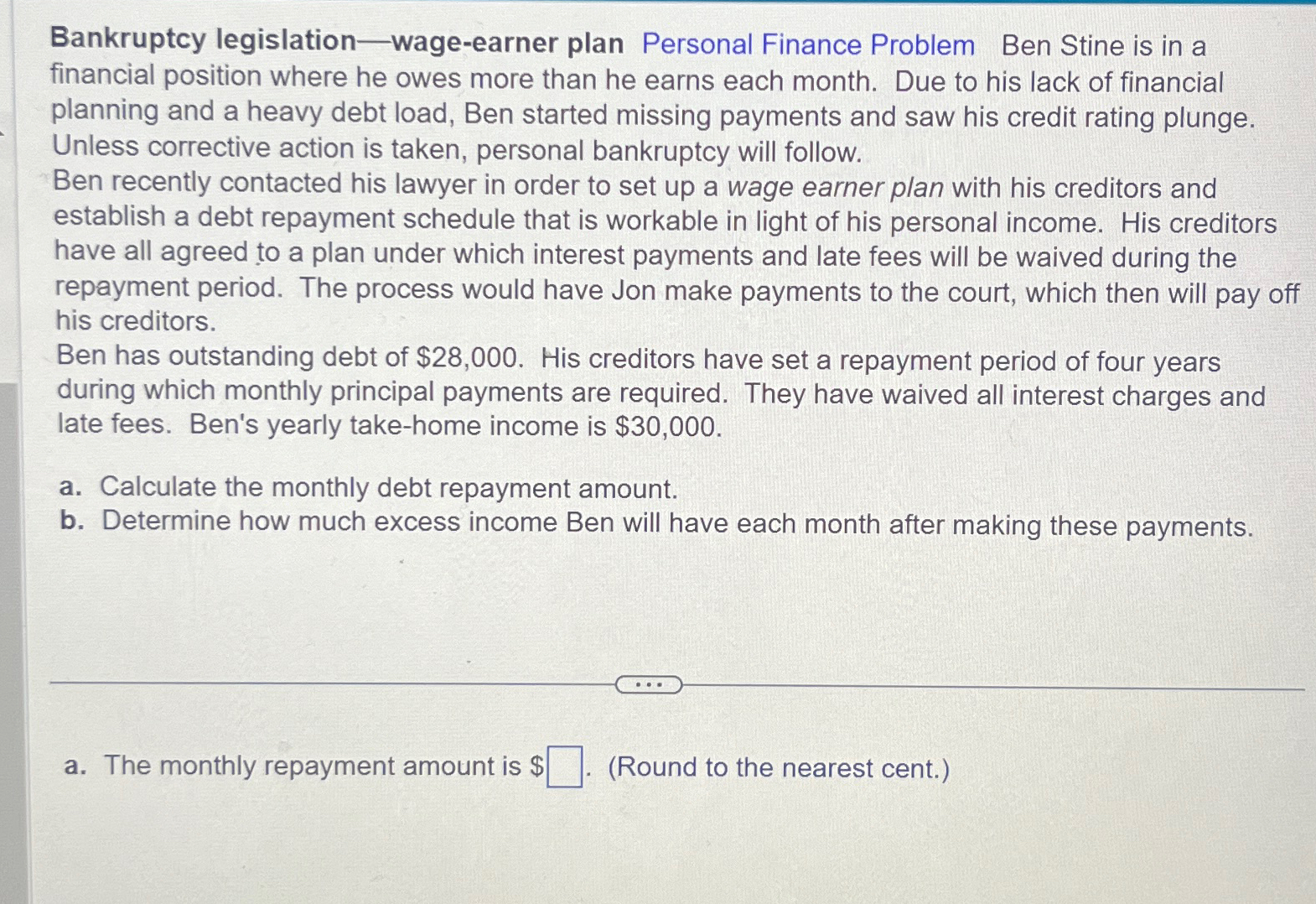 solved-bankruptcy-legislation-wage-earner-plan-personal-chegg