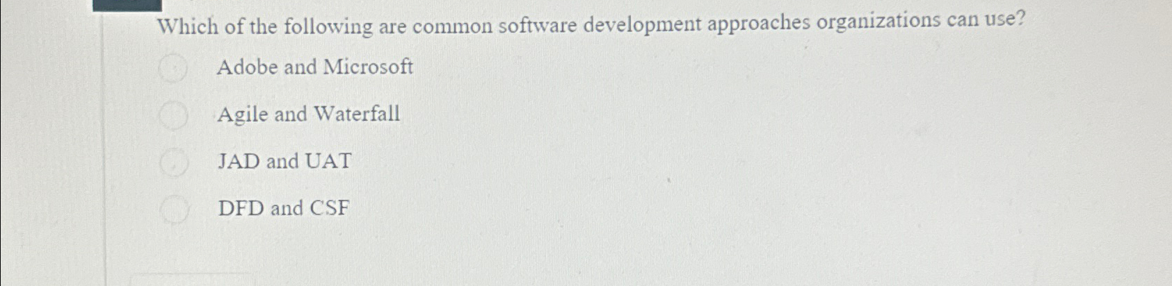Solved Which of the following are common software | Chegg.com