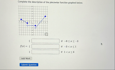 Solved Complete the description of the plecewise function | Chegg.com